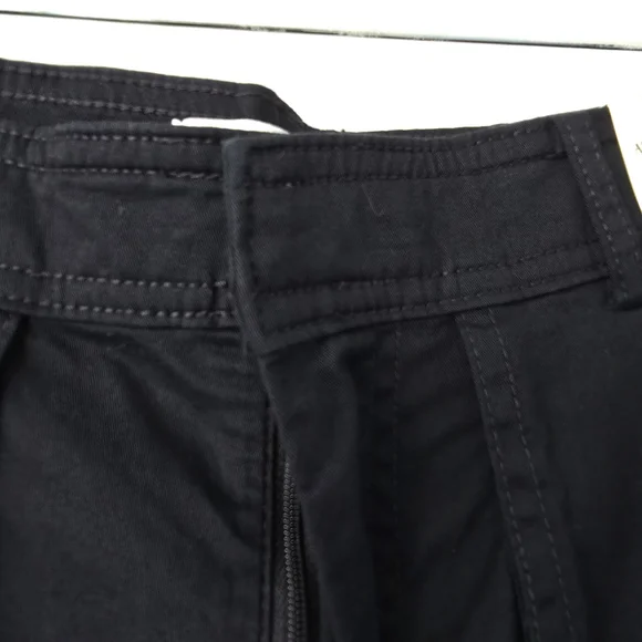 Abercrombie & Fitch Wide Leg Cargo Pants Women 27 Black NWT - Picture 7 of 9